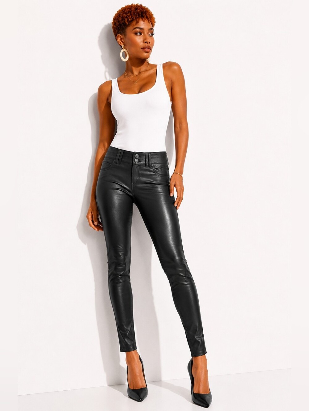 Jolt Faux Leather Skinny Pants